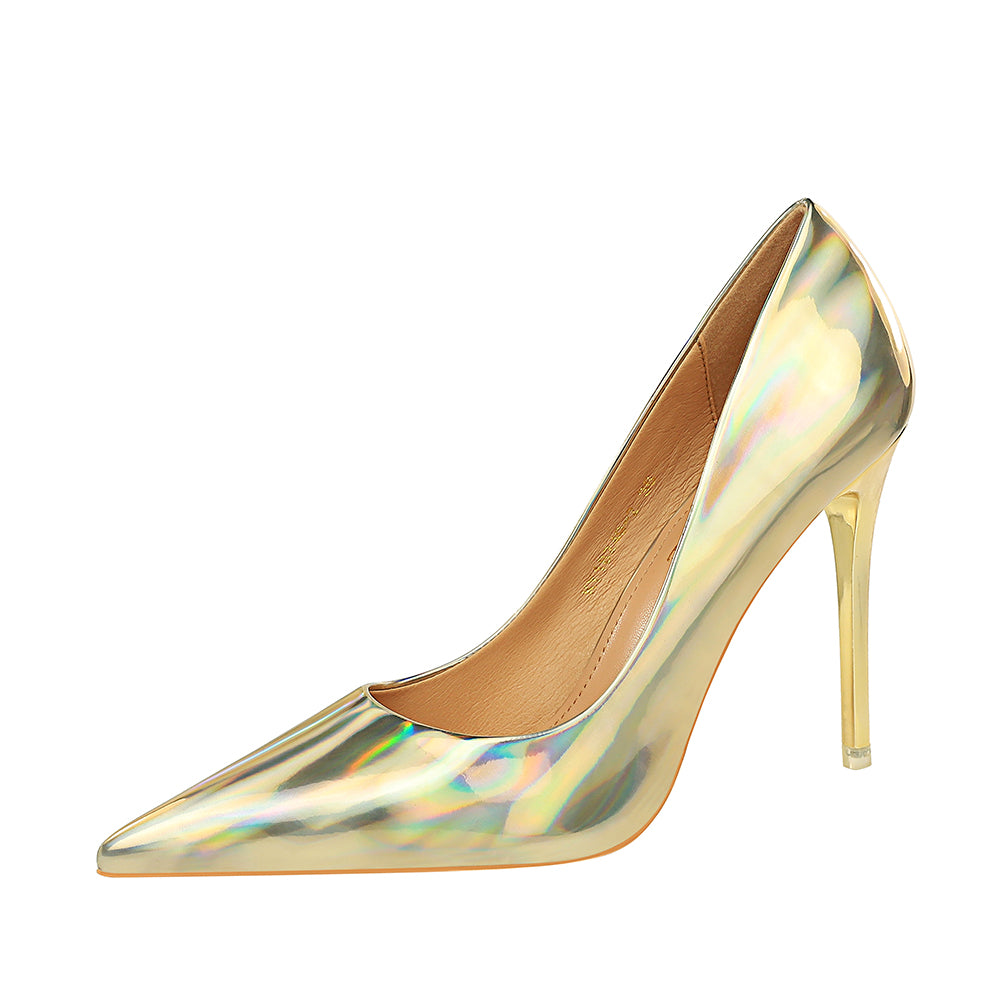 100mm Women's Classic Pointed Toe High Heels for Party Wedding Pumps Shoes