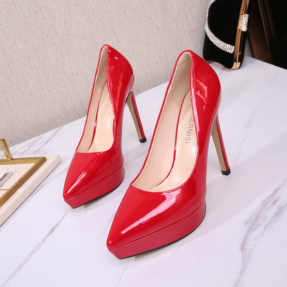 120mm Women's Sexy Heels Platform Pumps Pointed Toe Stiletto Wedding Party Shoes